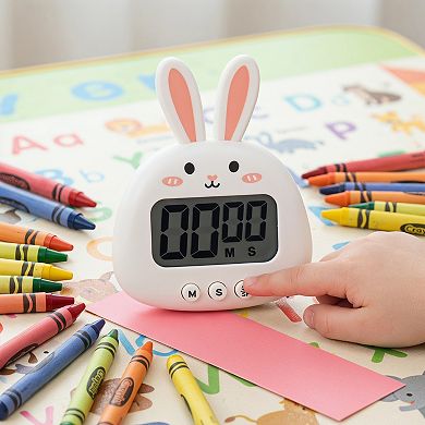 4.3"x3.5" Digital Kitchen Timer, Loud Alarm Clock with Magnetic Backing and Stand, Ideal for Cooking