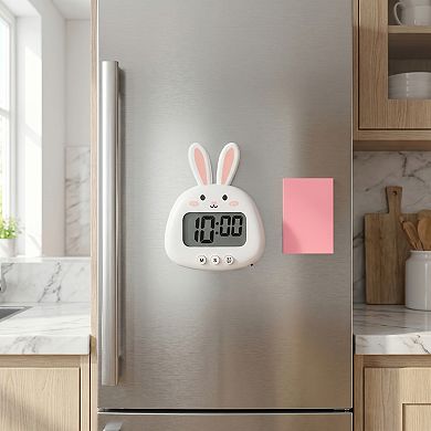 4.3"x3.5" Digital Kitchen Timer, Loud Alarm Clock with Magnetic Backing and Stand, Ideal for Cooking