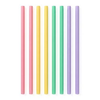 8.4" 8 pc Reusable Straws, Silicone Regular Straws , Drinking Straws for 40 oz Tumbler