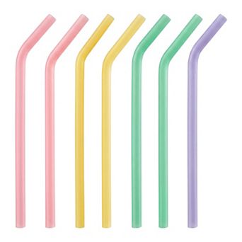 9.6" 8 pc Reusable Straws, Silicone Regular Straws , Drinking Straws for 40 oz Tumbler