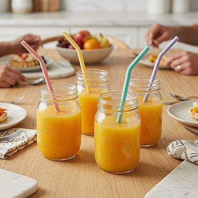 9.6" 8 Pcs Reusable Straws, Silicone Regular Straws , Drinking Straws for 40 oz Tumbler