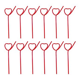 12 pc Plastic Solid Color Straws, Long Drinking Straws for 40 oz Tumbler