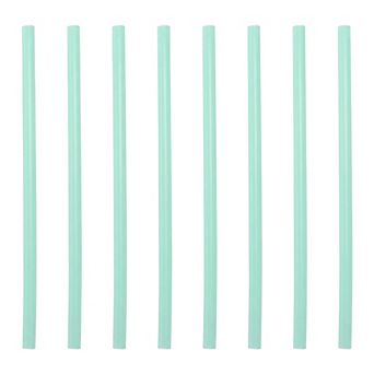0.4x11.8 inch 8 pc Reusable Silicone Straws, Long Drinking Straws for 40 oz Tumbler
