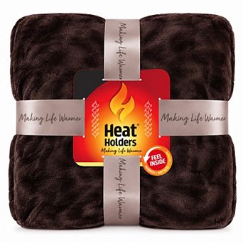 Heat Holders Solid Fleece Throw Blanket