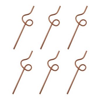 6 pc Reusable Straws, Stainless Steel, Long Drinking Straws for 40 oz Tumbler