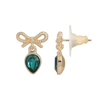 LC Lauren Conrad Gold-Tone Acrylic Drop Earrings