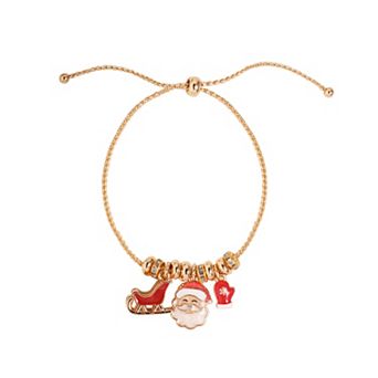 LC Lauren Conrad Gold-Tone Sleigh Ride Pull Tie Bracelet