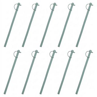 10 pc Reusable Straws, Silicone Solid Color Straws , Long Drinking Straws for 40 oz Tumbler