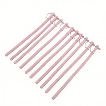 10 pc Reusable Straws, Silicone Solid Color Straws , Long Drinking Straws for 40 oz Tumbler