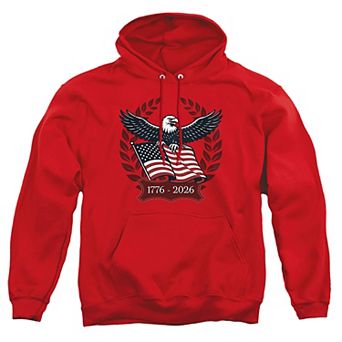Big & Tall USA 1776 to 2026 Eagle Graphic Pullover Hoodie