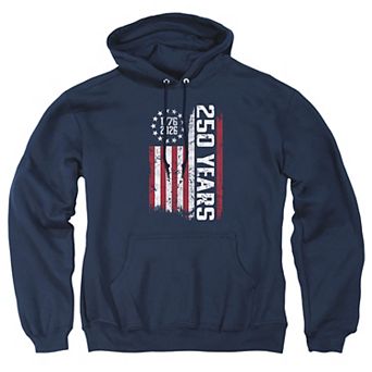 Big & Tall USA 250th Vertical Flag Graphic Pullover Hoodie