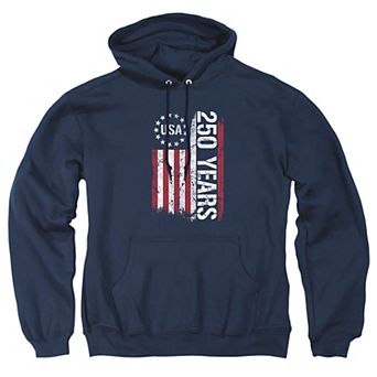 Big & Tall USA 250 Years Flag Graphic Pullover Hoodie