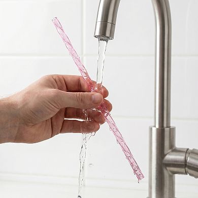 12" Reusable Straws, Plastic Straws, Long Drinking Straws for 40 oz Tumbler, Perfect for Home 8Pcs