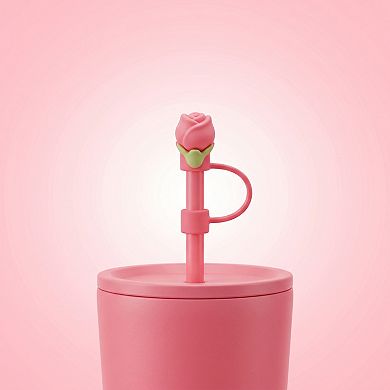 2 Pcs Silicone Straw Caps, Reusable Dust-Proof Straw Toppers Suitable for 30oz and 40oz Tumblers