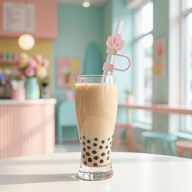 2 Pcs Silicone Straw Caps, Reusable Dust-Proof Straw Toppers Suitable for 30oz and 40oz Tumblers