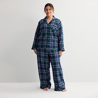 Plus Size Sonoma Goods For Life® Holiday Pajama Top & Pajama Bottoms Set