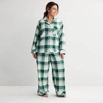 Plus Size Sonoma Goods For Life® Holiday Pajama Top & Pajama Bottoms Set
