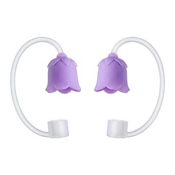 2 pc Solid Silicone Straw Caps for 10mm Tumblers, Reusable Dust-Proof Straw Toppers