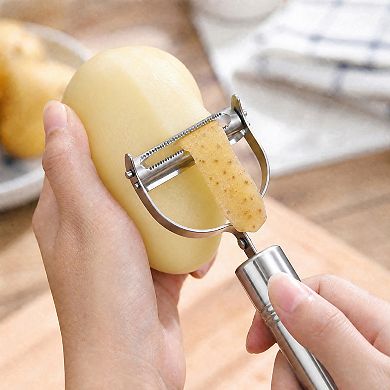 6.9"x2.2" Stainless Steel Vegetable Peeler with Ergonomic Handle - Durable Potato Peeler