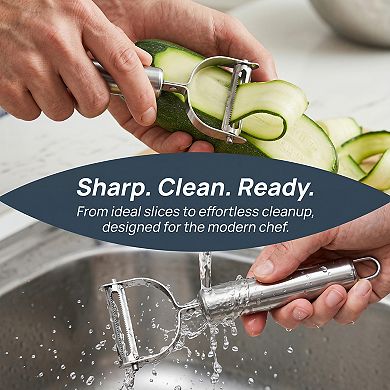 6.9"x2.2" Stainless Steel Vegetable Peeler with Ergonomic Handle - Durable Potato Peeler