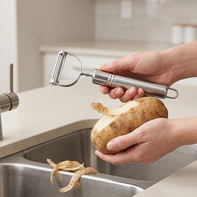 6.9"x2.2" Stainless Steel Vegetable Peeler with Ergonomic Handle - Durable Potato Peeler
