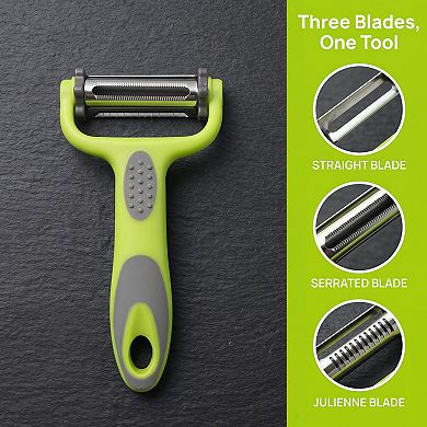 2Pcs Plastic Vegetable Peeler with Protective Cover, Durable Apple Peeler with Ergonomic Handle