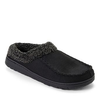 Dearfoams Brendan Men's Twill Slip-On Clog Slippers