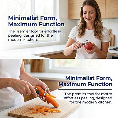 5.6"x2.1" Stainless Steel Vegetable Peeler, Durable Potato Peeler with Ergonomic Handle for Kitchen