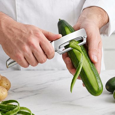 9.6"x1.8" Stainless Steel Vegetable and Fruit Peeler, Multifunctional Peeler with Ergonomic Handle