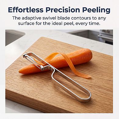6.1"x0.9" Stainless Steel Vegetable Peeler, Durable Potato Peeler with Ergonomic Handle for Kitchen