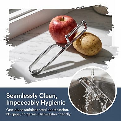 6.1"x0.9" Stainless Steel Vegetable Peeler, Durable Potato Peeler with Ergonomic Handle for Kitchen