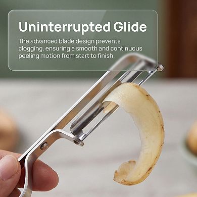 6.1"x0.9" Stainless Steel Vegetable Peeler, Durable Potato Peeler with Ergonomic Handle for Kitchen