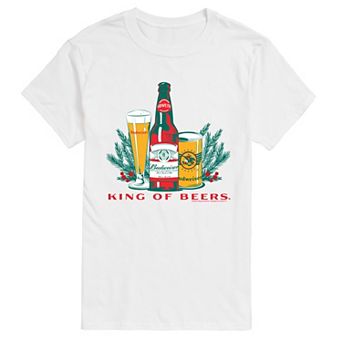 Big & Tall Budweiser "King Of Beers" Holiday Short Sleeve Graphic T-Shirt