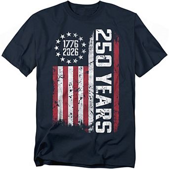 Big & Tall USA 250th Vertical Flag Graphic Tee