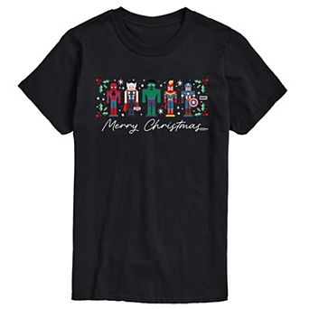 Big & Tall Marvel Merry Christmas Nutcrackers Short Sleeve Graphic T-Shirt
