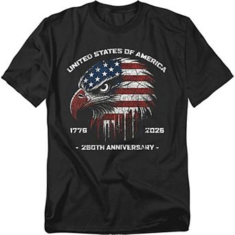 Big & Tall USA 250th American Eagle Graphic Tee
