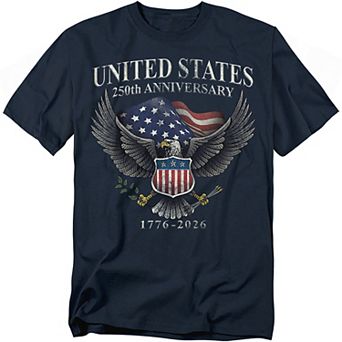 Big & Tall USA 250th Winged Eagle Graphic Tee