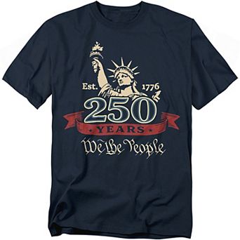 Big & Tall USA Statue of Liberty We the People Graphic Tee