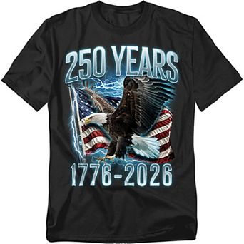 Big & Tall USA 250 Years Eagle Graphic Tee