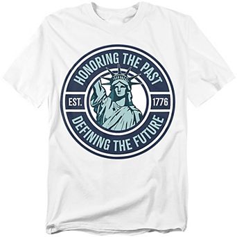 Big & Tall USA Statue of Liberty Honoring Past Graphic Tee