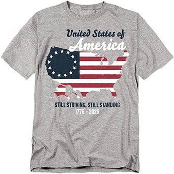 Big & Tall USA Still Striving Still Standing Graphic Tee