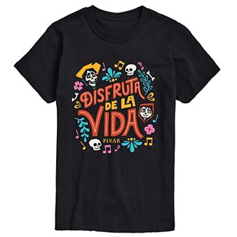 Men's Coco "Disfruta de la Vida" Short Sleeve Graphic T-Shirt