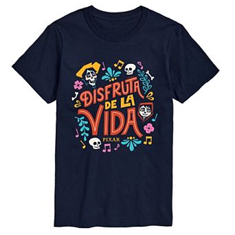 Men's Coco "Disfruta de la Vida" Short Sleeve Graphic T-Shirt