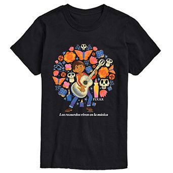 Men's Coco "Los Recuerdos Viven En La Música" Short Sleeve Graphic T-Shirt
