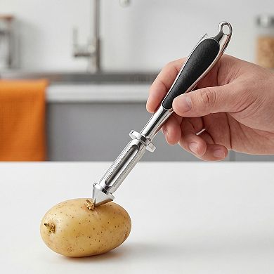 Stainless Steel Vegetable Peeler with Comfortable Ergonomic Handle 6.3x1 inch