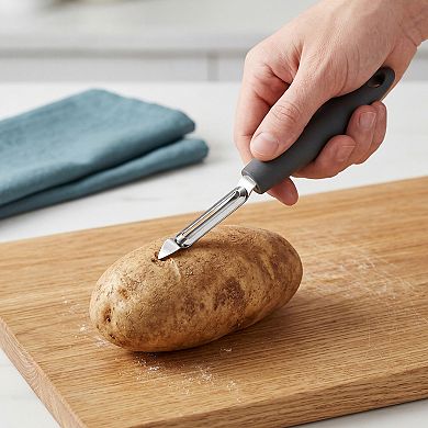 7.9"x0.7" Stainless Steel Vegetable Peeler, Classic Y Frame Potato Peeler with Hangable Loop