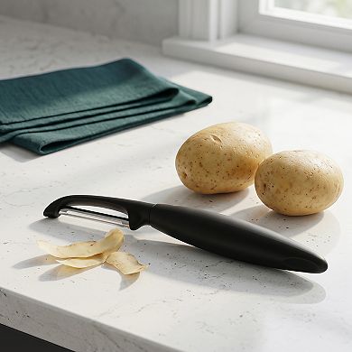 7.5"x0.8" Stainless Steel Vegetable Peeler, Classic Y Frame Potato Peeler with Hangable Loop