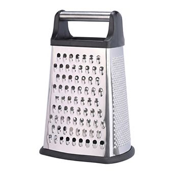 6.3"x9.3" 4-Sided Box Mandoline Slicer, Stainless Steel Vegetable Chopper with Non-Slip Base Handle