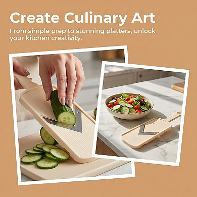 2 Pcs Mandoline Slicer for Kitchen, Vegetable Chopper Multifunctional Cutter for Tomato Onion