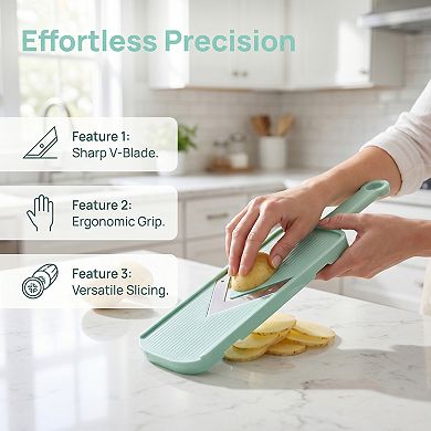 2 Pcs Mandoline Slicer for Kitchen, Vegetable Chopper Multifunctional Cutter for Tomato Onion